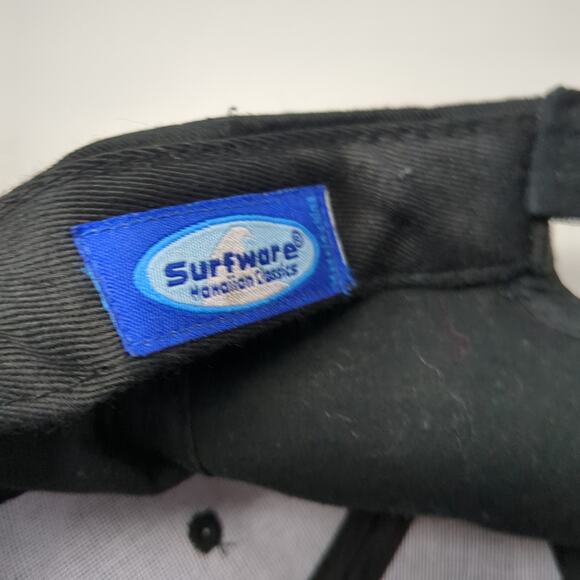 Hawaii Strapback Baseball Cap Black OS Adjustable Surfware Hawaiian Classics - Picture 9 of 9